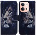 For Redmi 15C 4G 173.1mm / 15C 5G 173.1mm Coloured Drawing Flip Leather Phone Case(Lion)