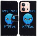 For Redmi 15C 4G 173.1mm / 15C 5G 173.1mm Coloured Drawing Flip Leather Phone Case(Anger)