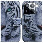 For Xiaomi 15 Pro Coloured Drawing Flip Leather Phone Case(Tiger)