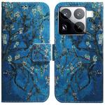 For Xiaomi 15 Pro Coloured Drawing Flip Leather Phone Case(Apricot)