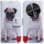 For Huawei nova 12i 4G Global Coloured Drawing Flip Leather Phone Case(Pug)