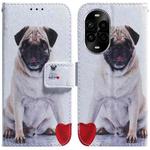 For Huawei nova 13 Pro Coloured Drawing Flip Leather Phone Case(Pug)