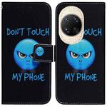 For Huawei nova 14 Ultra Coloured Drawing Flip Leather Phone Case(Anger)