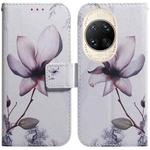 For Huawei nova 14 Ultra Coloured Drawing Flip Leather Phone Case(Magnolia)