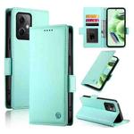 For Xiaomi Redmi Note 12 Global India Side Buckle Magnetic Frosted Leather Phone Case(Mint Green)