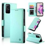 For Xiaomi Redmi Note 12S 4G Side Buckle Magnetic Frosted Leather Phone Case(Mint Green)
