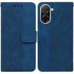 For Redmi A5 4G 173.3mm Geometric Embossed Leather Phone Case(Blue)
