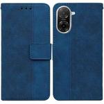 For Redmi A5 4G 171.7mm Geometric Embossed Leather Phone Case(Blue)