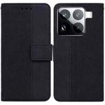 For Xiaomi 15 Pro Geometric Embossed Leather Phone Case(Black)