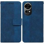 For Huawei nova 12 Geometric Embossed Leather Phone Case(Blue)