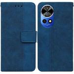 For Huawei nova 12 Pro Geometric Embossed Leather Phone Case(Blue)