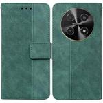 For Huawei nova 12i 4G Global Geometric Embossed Leather Phone Case(Green)