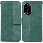 For Huawei nova 13 Pro Geometric Embossed Leather Phone Case(Green)