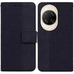 For Huawei nova 14 Ultra Geometric Embossed Leather Phone Case(Black)