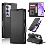 For OPPO A3 Pro 5G Side Buckle Magnetic Frosted Leather Phone Case(Black)