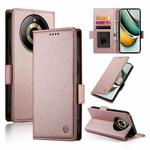 For Realme 11 Pro 5G / 11 Pro+ 5G Side Buckle Magnetic Frosted Leather Phone Case(Rose Gold)