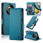 For Realme 11 Pro 5G / 11 Pro+ 5G Side Buckle Magnetic Frosted Leather Phone Case(Blue)
