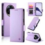 For Realme 13 Pro / 13 Pro+ Global Side Buckle Magnetic Frosted Leather Phone Case(Purple)