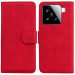 For Xiaomi 15 Skin Feel Pure Color Flip Leather Phone Case(Red)