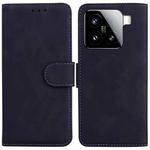 For Xiaomi 15 Skin Feel Pure Color Flip Leather Phone Case(Black)