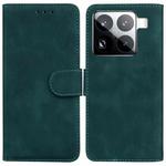 For Xiaomi 15 Pro Skin Feel Pure Color Flip Leather Phone Case(Green)