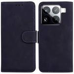 For Xiaomi 15 Pro Skin Feel Pure Color Flip Leather Phone Case(Black)