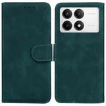 For Xiaomi Redmi K70 / K70 Pro Skin Feel Pure Color Flip Leather Phone Case(Green)