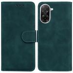 For Redmi A5 4G 173.3mm Skin Feel Pure Color Flip Leather Phone Case(Green)