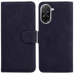 For Redmi A5 4G 173.3mm Skin Feel Pure Color Flip Leather Phone Case(Black)