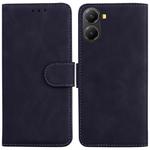 For Redmi Turbo 4 / Xiaomi Poco X7 Pro Skin Feel Pure Color Flip Leather Phone Case(Black)