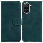 For Redmi A5 4G 171.7mm Skin Feel Pure Color Flip Leather Phone Case(Green)