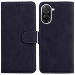 For Redmi A5 4G 171.7mm Skin Feel Pure Color Flip Leather Phone Case(Black)