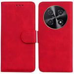 For Huawei nova 12i 4G Global Skin Feel Pure Color Flip Leather Phone Case(Red)