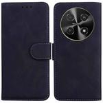 For Huawei nova 12i 4G Global Skin Feel Pure Color Flip Leather Phone Case(Black)