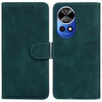 For Huawei nova 12 Ultra Skin Feel Pure Color Flip Leather Phone Case(Green)