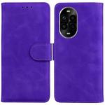 For Huawei nova 13 Pro Skin Feel Pure Color Flip Leather Phone Case(Purple)