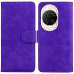 For Huawei nova 14 Ultra Skin Feel Pure Color Flip Leather Phone Case(Purple)