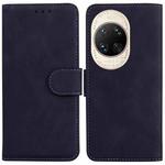 For Huawei nova 14 Ultra Skin Feel Pure Color Flip Leather Phone Case(Black)