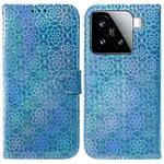 For Xiaomi 15 Colorful Magnetic Buckle Leather Phone Case(Blue)