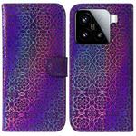 For Xiaomi 15 Colorful Magnetic Buckle Leather Phone Case(Purple)