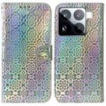 For Xiaomi 15 Pro Colorful Magnetic Buckle Leather Phone Case(Silver)