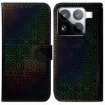 For Xiaomi 15 Pro Colorful Magnetic Buckle Leather Phone Case(Black)