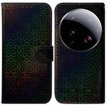 For Xiaomi 15 Ultra Colorful Magnetic Buckle Leather Phone Case(Black)