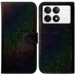 For Xiaomi Redmi K70 / K70 Pro Colorful Magnetic Buckle Leather Phone Case(Black)