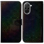 For Redmi A5 4G 173.3mm Colorful Magnetic Buckle Leather Phone Case(Black)