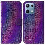 For Redmi Note 14S 4G Colorful Magnetic Buckle Leather Phone Case(Purple)