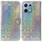 For Redmi Note 14S 4G Colorful Magnetic Buckle Leather Phone Case(Silver)