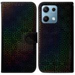 For Redmi Note 14S 4G Colorful Magnetic Buckle Leather Phone Case(Black)