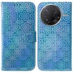 For Redmi K80 / K80 Pro / Xiaomi Poco F7 Pro Colorful Magnetic Buckle Leather Phone Case(Blue)