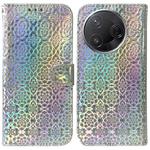 For Redmi K80 / K80 Pro / Xiaomi Poco F7 Pro Colorful Magnetic Buckle Leather Phone Case(Silver)